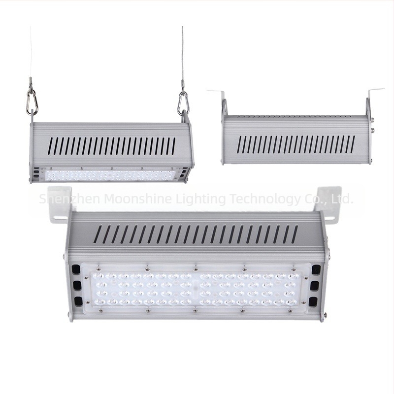 60W linearno industrijsko-rudarsko kućište lampe – komplet od aluminija za tunelsko osvjetljenje; 6063 aluminij, praškasto lakiranje; boje: crna, žuta, bijela, plava, zelena