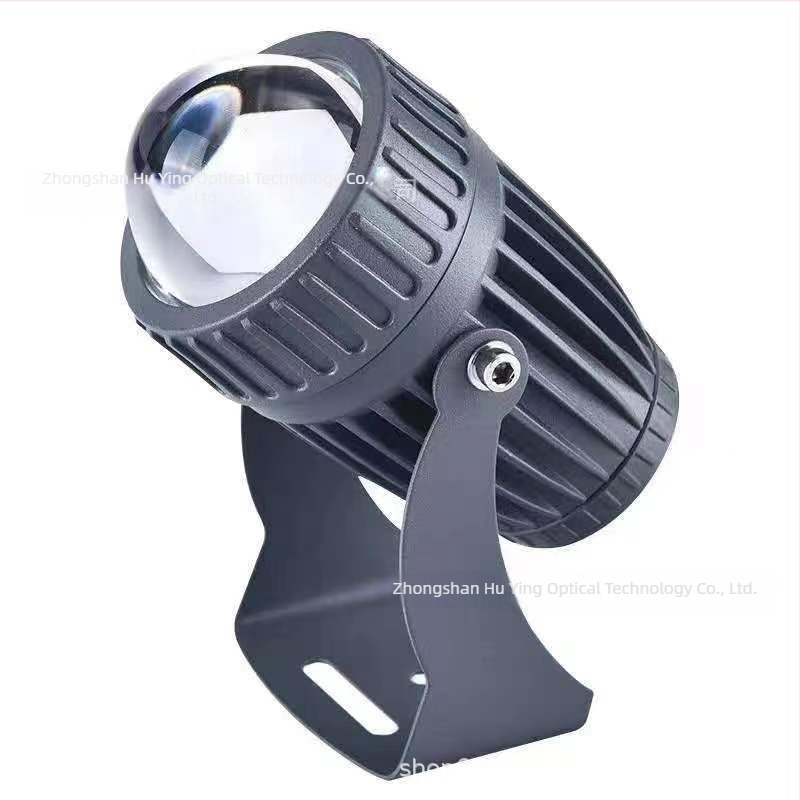 LED vanjska vodootporna projektna svjetiljka s lijevanim aluminijskim kućištem, 10W, kut snopa 60°, IP65, Ø75×125 mm, 800 lm, niskonaponski