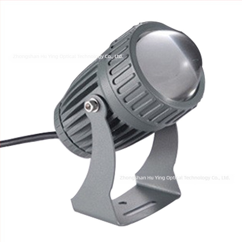 LED vanjska vodootporna projektna svjetiljka s lijevanim aluminijskim kućištem, 10W, kut snopa 60°, IP65, Ø75×125 mm, 800 lm, niskonaponski