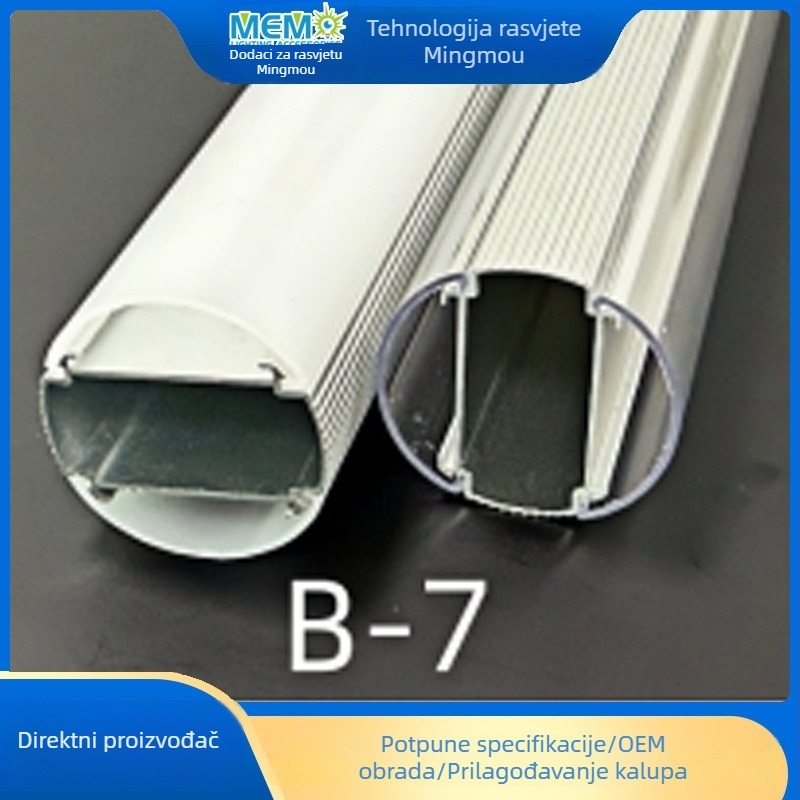 T10 dvostruka LED cijev za reklamne svjetlosne kutije, aluminij-plastično kućište, može se zavrnuti