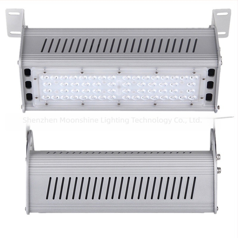 LED linearni komplet rasvjete za kućište industrijske i rudarske lampe, 50W–200W, aluminij 6063, premaz u prahu, za skladište i uredsko osvjetljenje