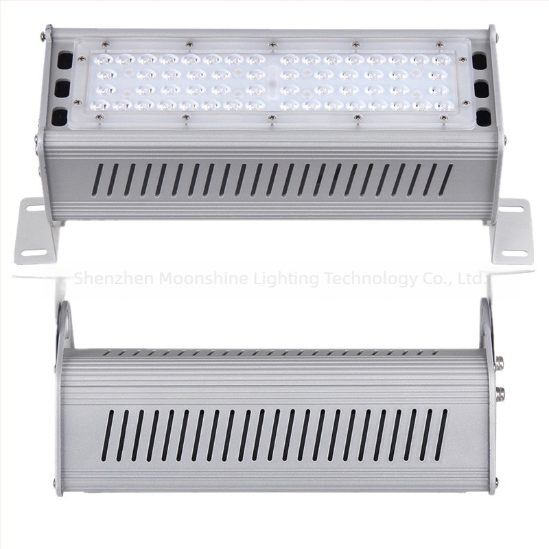 LED linearni komplet rasvjete za kućište industrijske i rudarske lampe, 50W–200W, aluminij 6063, premaz u prahu, za skladište i uredsko osvjetljenje
