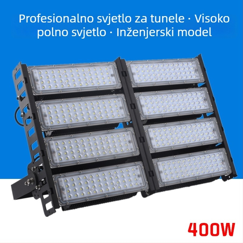 800W LED floodlight s dvostrukim spojnim modulom, kućište za uličnu rasvjetu tunela i visoke stubove
