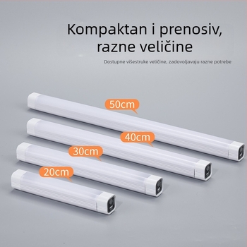 LED prijenosna svjetiljka za nuždu s USB punjenjem, magnetsko pričvršćivanje za štandove na noćnim tržištima