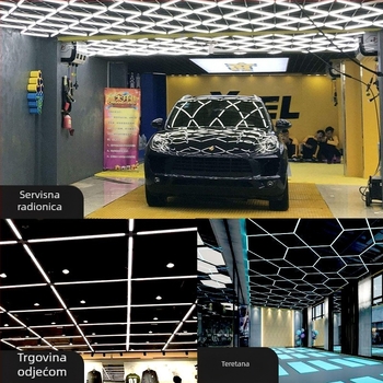 LED traka rasvjeta za strop – za uredske prostore, frizerske salone, učionice i studije, dnevno svjetlo s pet stranica