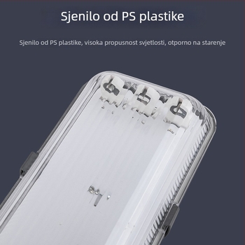 LED trostruka zaštita nosač svjetla za T5/T8 s difuznim sjenilom, otporan na vlagu i vodu, duljina 1.2 m