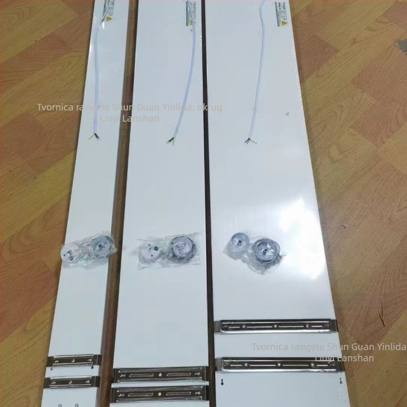 Meilemeiya minimalistička moderna LED traka za strop s pet stranica osvjetljenja, viseće linearno svjetlo, bezšavne spoje