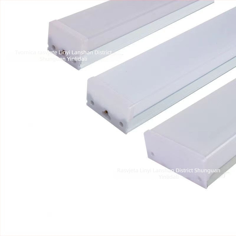 Meilemeiya minimalistička moderna LED traka za strop s pet stranica osvjetljenja, viseće linearno svjetlo, bezšavne spoje