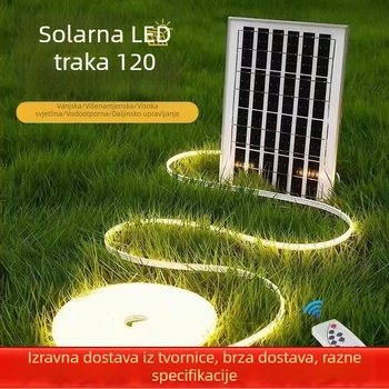 Vanjski vodootporni LED nizovi za dvorište, dekor s zvjezdanim nebom, treperave višebojne svjetlosne trake, solarno napajanje