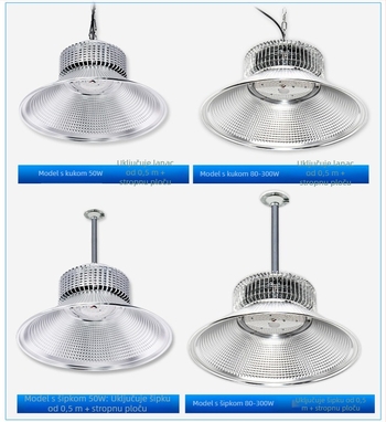 LED industrijsko stropno svjetlo za tvornice, radionice i skladišta – 100W/150W/200W
