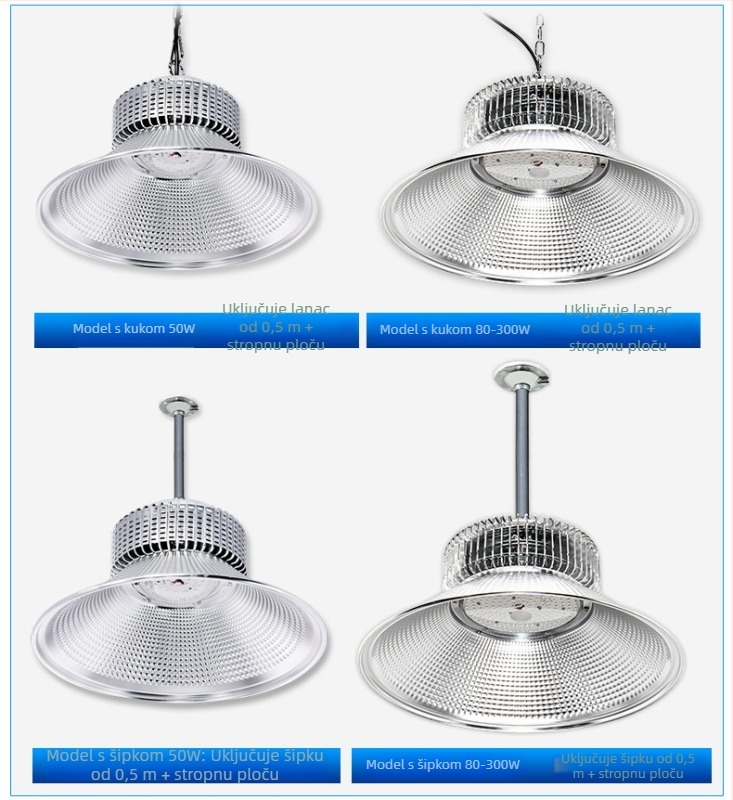 LED industrijsko stropno svjetlo za tvornice, radionice i skladišta – 100W/150W/200W