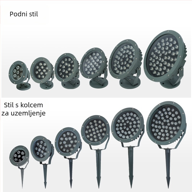 LED svjetlo za drveće i krajolik, vanjsko vodootporno, 3W/6W/9W/12W/18W, osvjetljenje tla, super svijetlo
