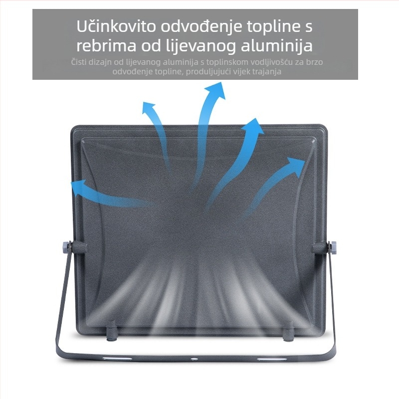 Source Light LED Floodlight 100–200W, vanjski reflektor za dvorišta, ulice i parkove, IP65