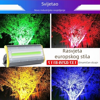Šareni vanjski floodlight za uređenje krajolika, vodootporan za rasvjetu drveta, dvorišta i travnjaka