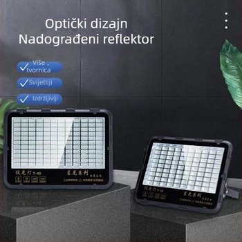 LED vanjski floodlight IP65 vodootporan za industrijske radionice i tvornice, 50W, 5000lm, 90° snop, aluminijsko kućište, crna