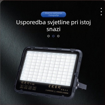 LED vanjski floodlight IP65 vodootporan za industrijske radionice i tvornice, 50W, 5000lm, 90° snop, aluminijsko kućište, crna