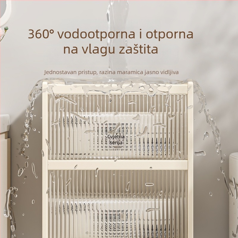 Akrilna vodootporna stenska kutija za toaletni papir s držačem za role — moderan minimalistički dizajn