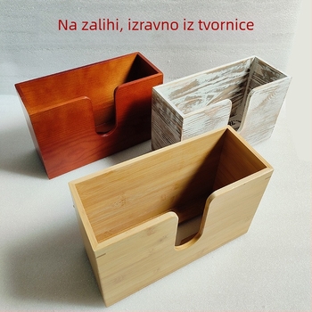 Držač za papirnate maramice, drveni, zidni, za kuhinju, dnevnu sobu i kupaonu