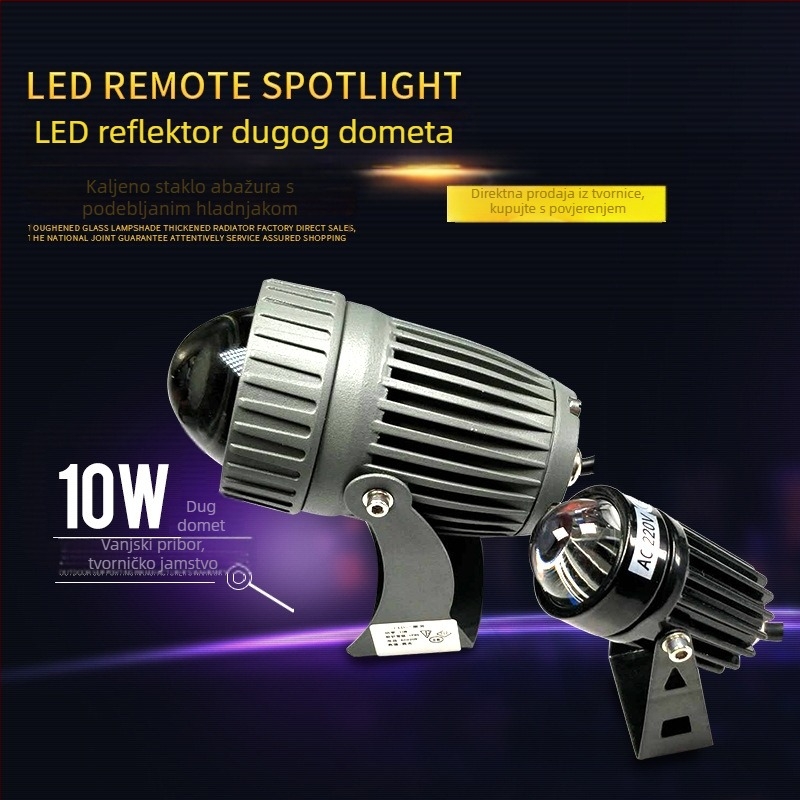 LED linearno flood svjetlo 10W, vanjsko, IP65 vodootporno, zidni montažni