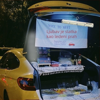 Bailong LED solarno vanjsko osvjetljenje za kampiranje i ribolov s prijenosnim spremnikom energije za nužno osvjetljenje