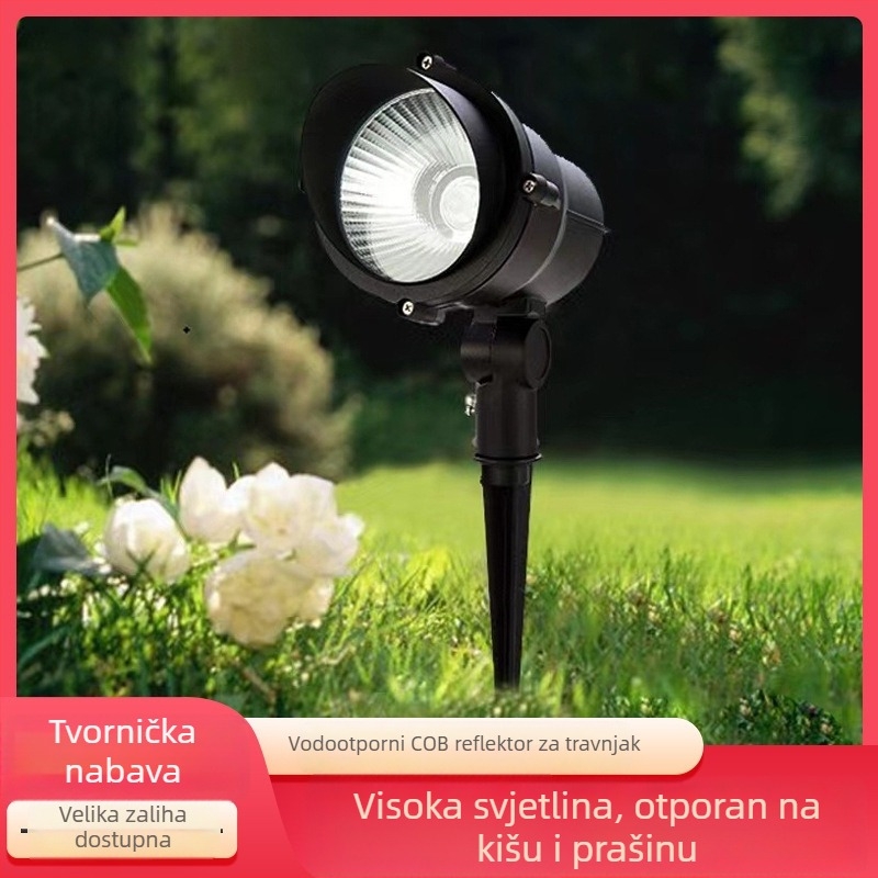 LED podzemna rasvjeta za vanjsku upotrebu, vodootporan reflektor za vrt i dvorište, COB LED