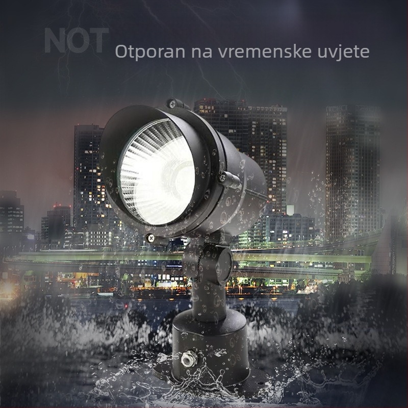 LED podzemna rasvjeta za vanjsku upotrebu, vodootporan reflektor za vrt i dvorište, COB LED