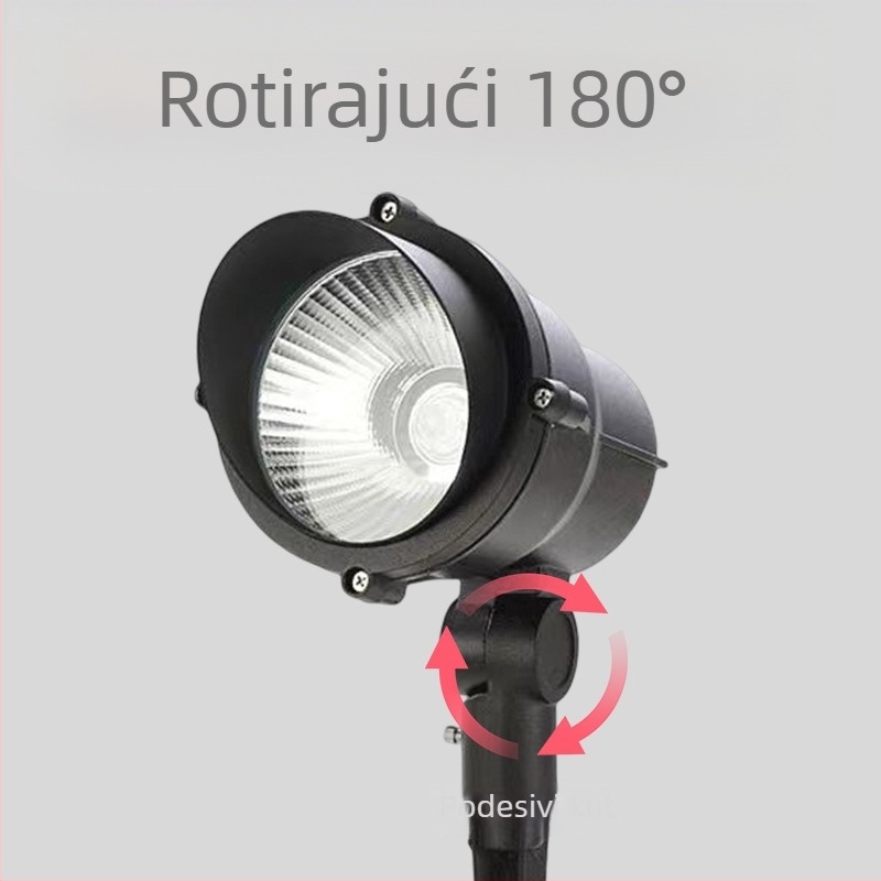 LED podzemna rasvjeta za vanjsku upotrebu, vodootporan reflektor za vrt i dvorište, COB LED