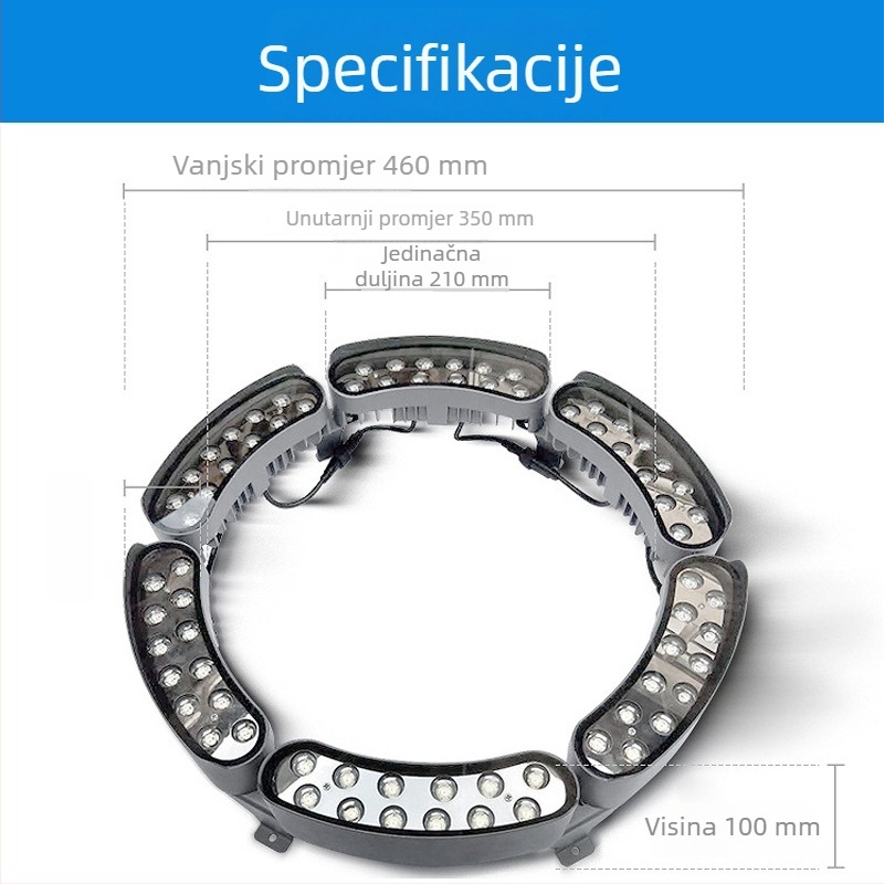LED prstenasta lampa za drvo, vanjska vodootporna rasvjeta s RGB promjenom boja za krajolik