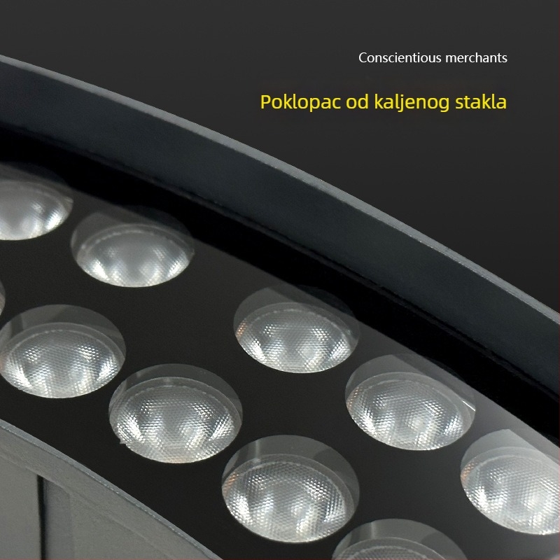 Prstenasto modularno LED svjetlo za stablo za vanjsku upotrebu, vodootporan IP65, krajinsko osvjetljenje, 24 LED, 3000K