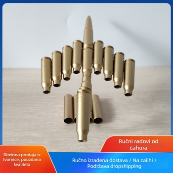 Umetnost od čahura streljiva: zavareni čahuri u obliku zrakoplova, model ukrasa za vojnu zbirku i spomenik.