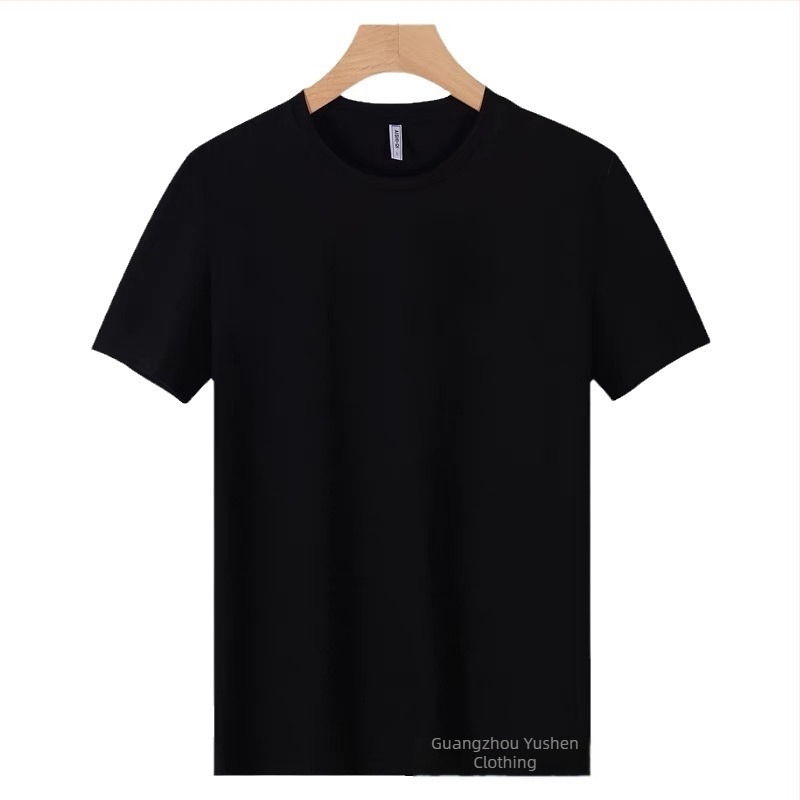 Teška jednobojna pamučna majica s okruglim izrezom, kratkih rukava, 220 g, gusta, neprozurna, bijela baza, unisex