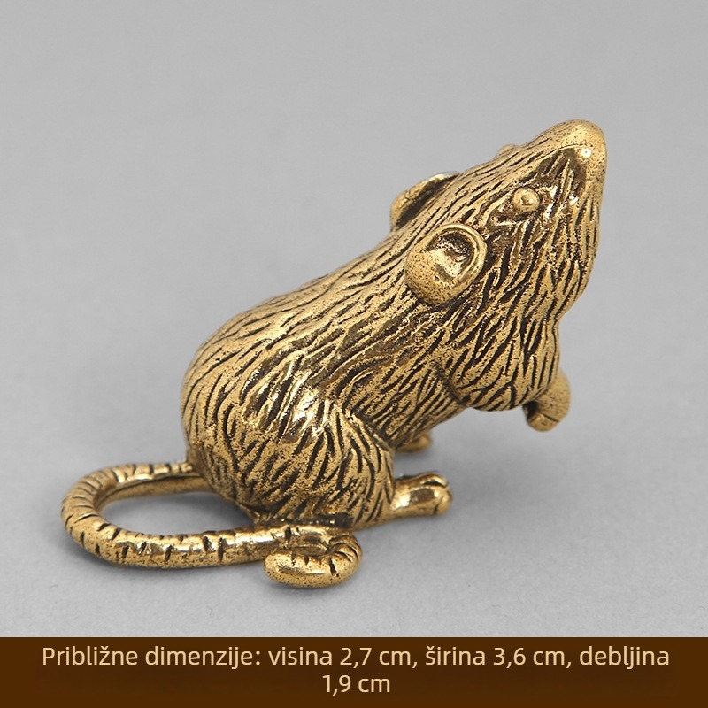 Mesing miš tea pet, metalna stolna dekoracija, zodijak od 12 životinja