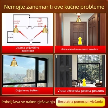 Bakreni i mosazni zvonovi s privjeskom, vjetroviti zvončići, ručni rad u kineskom stilu