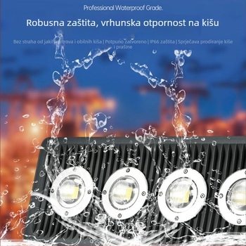 LED tunelski floodlighti za parke, gradske trge i stadione, niskonaponsko 12V/24V, otporno na eksplozije osvjetljenje za tvornice i skladišta