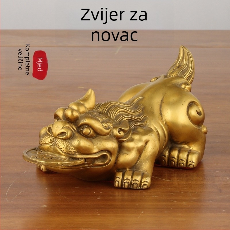 Mosazni čajni ljubimac za dom i ured – dekorativni metalni predmet