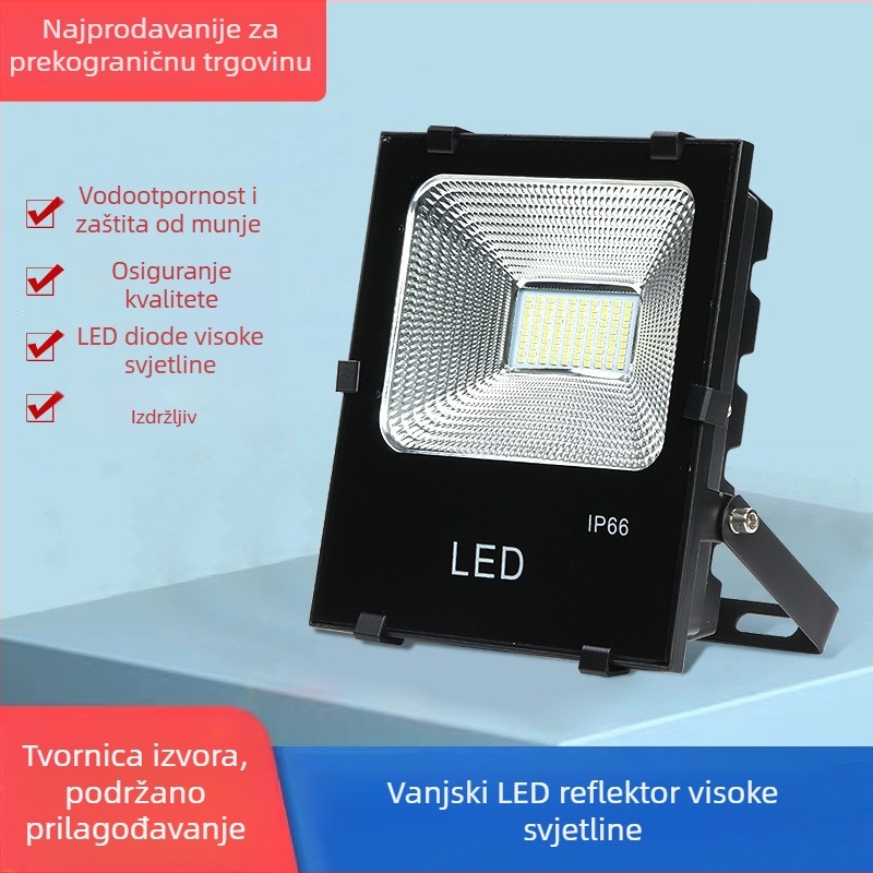 LED vanjski reflektor IP66 vodootporan, otporan na eksplozije, visokog sjaja, reklamno-projekcijsko svjetlo