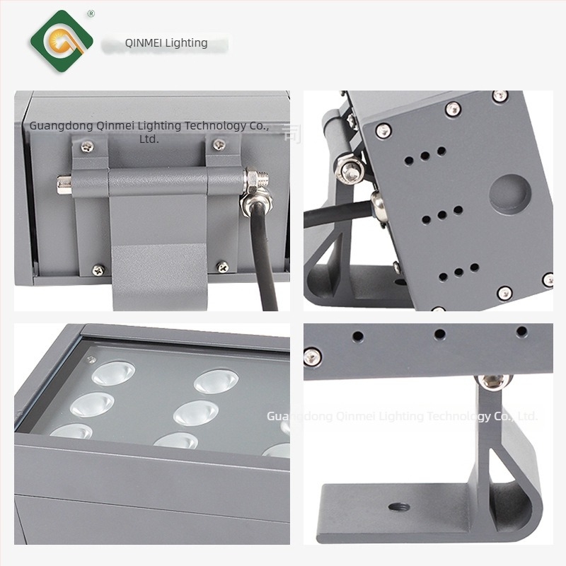 LED vanjski floodlight, pravokutnog oblika, za fasadu i krov zgrade, vodootporan