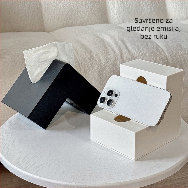 Luksuzna kutija za maramice za dnevni boravak, na stolu za kavu, modern minimalistički dizajn