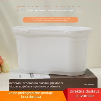 Zakrivljena plastična kutija za dom – organizator kapsula za pranje, skladištenje u kuhinji i kupaonici, kutija za pohranu igračaka