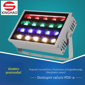 LED reflektor s duginim bojama, 48W, IP65, vanjsko vrtno osvjetljenje