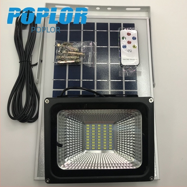 LED solarno flood svjetlo za vanjsku rasvjetu, 10/20/30/50/100W, kontrola zvukom i svjetlom, vodootporno, daljinsko upravljanje