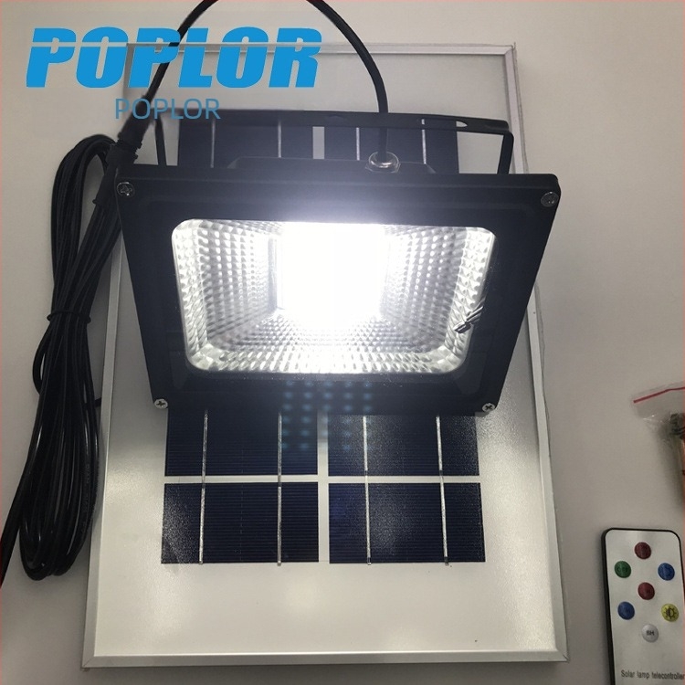 LED solarno flood svjetlo za vanjsku rasvjetu, 10/20/30/50/100W, kontrola zvukom i svjetlom, vodootporno, daljinsko upravljanje