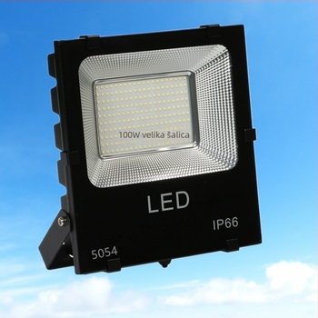5054 crno aluminijsko kućište 100W reflektora s integriranim držačem