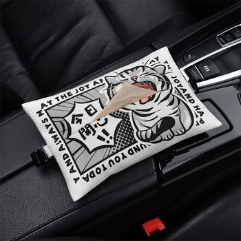 Kutija maramica za auto – prijenosna slatka viseća PU kućišta za auto, dnevni boravak i kupaonica