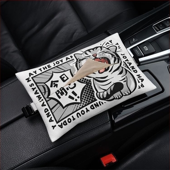 Kutija maramica za auto – prijenosna slatka viseća PU kućišta za auto, dnevni boravak i kupaonica