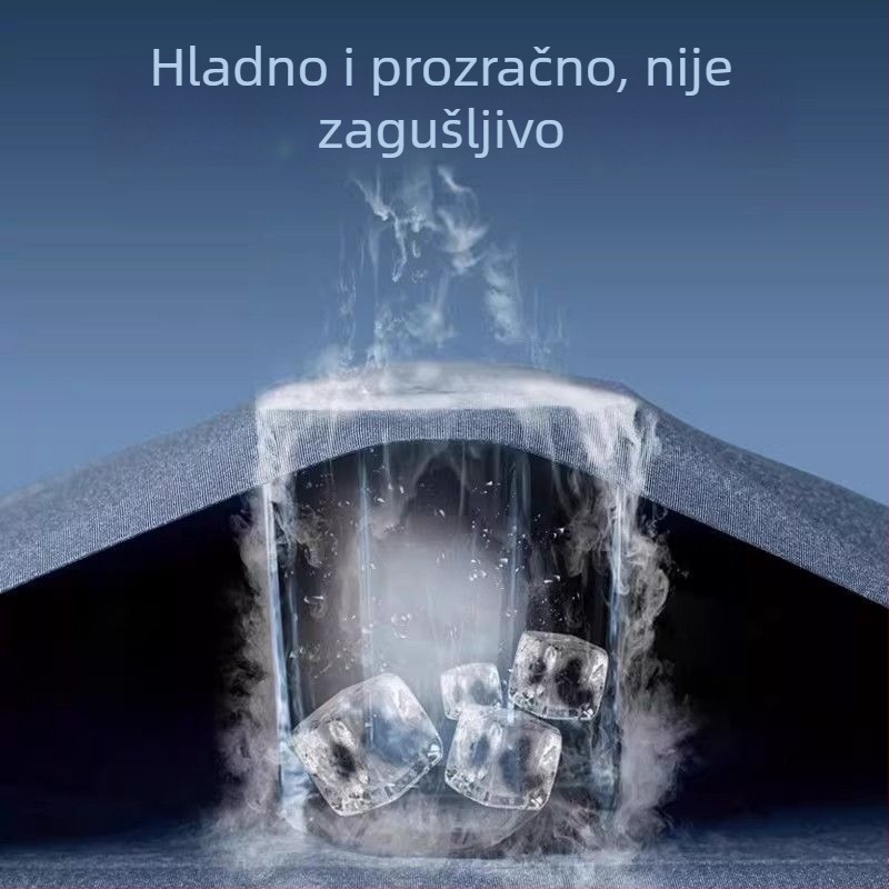 Muška majica od ice-silk, brzo se suši, prozračna, ljetna kratkih rukava za trčanje i fitness