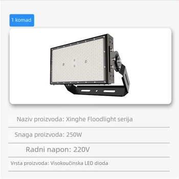 LED modulno kućište za projektor, 200–2000W, tunelsko i gradsko osvjetljenje, s odvodom topline