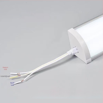 LED cijev s pravim kutom, 1.2 m, 40W/60W, kutna LED cijev, integriran T90, površinska montaža, duga trokutasta svjetiljka