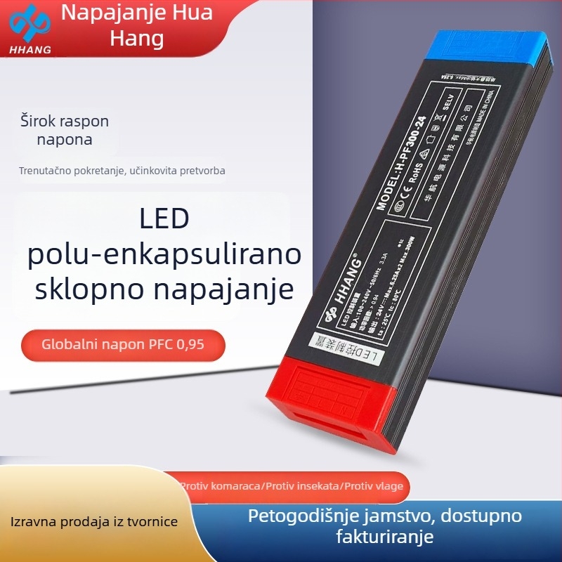 Napajanje LED trake s širokim naponom, visoka snaga, vodootporno za linearno osvjetljenje i nadzor