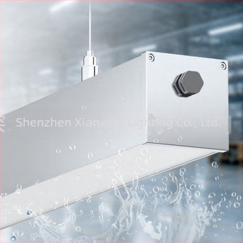 IP65 vodootporno linearno LED svjetlo s kvadratnim profilstom, duljine 1,2 m, za uredske i vanjske zidove, aluminijsko kućište, 288 LED, 6000K, 4000 lm, PF 0,9, CRI 80